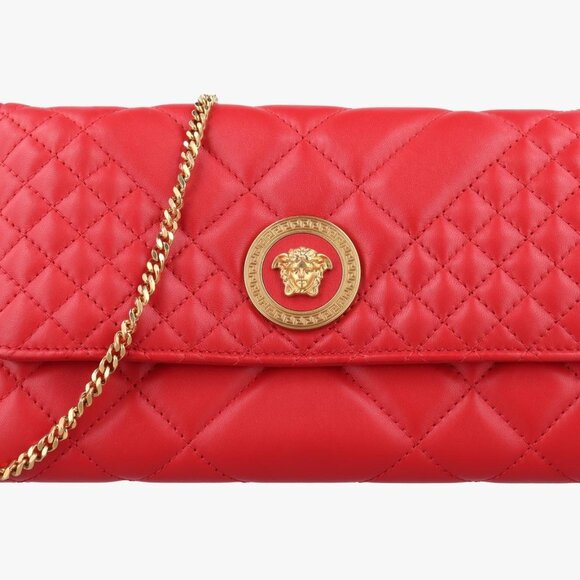 Versace Handbags - Versace Red Chain Bag (shown live)